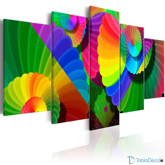 Tableau Abstrait Couleur Vive sur toiles imprimées