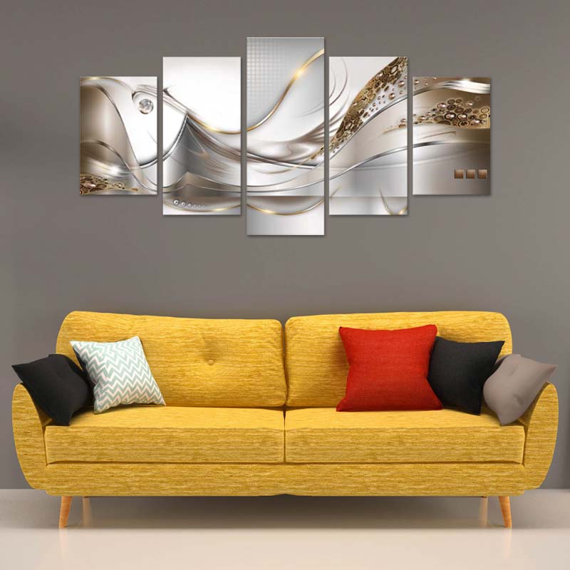 Tableau déco Abstrait Design Moderne 5 panneaux