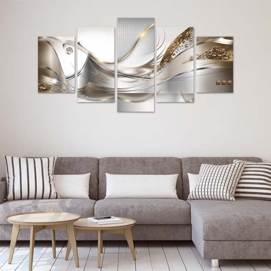 Tableau Abstrait Design Moderne 5 parties