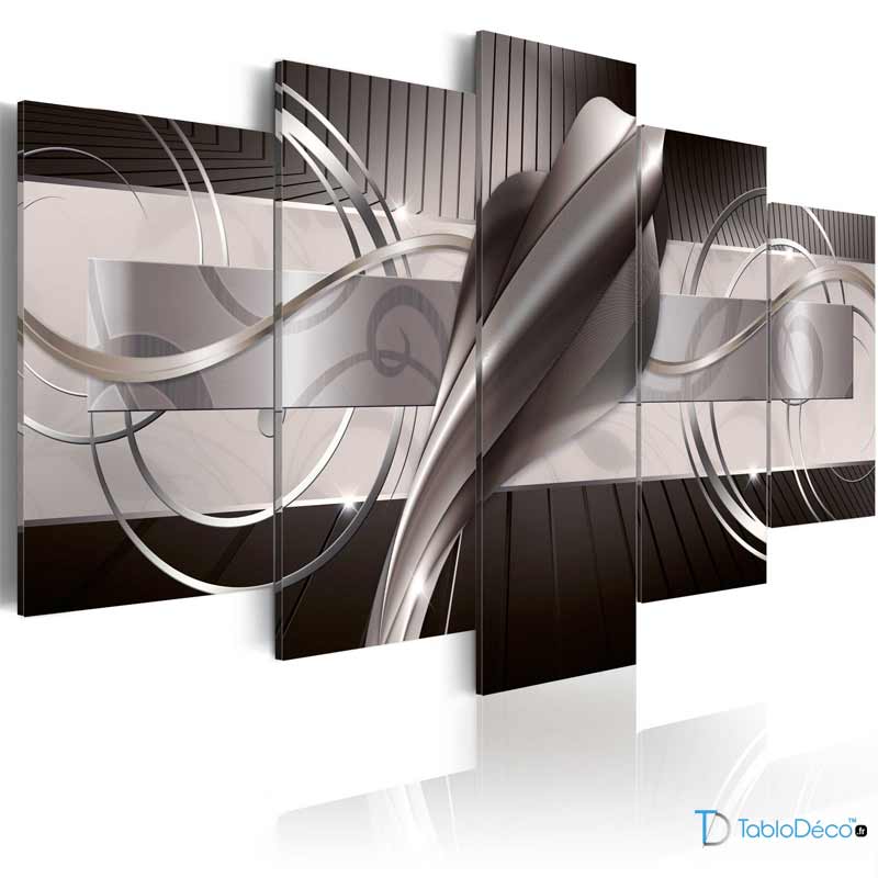 Tableau sur toile imprimée Abstrait Design Moderne Gris