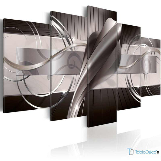 Tableau sur toile imprimée Abstrait Design Moderne Gris