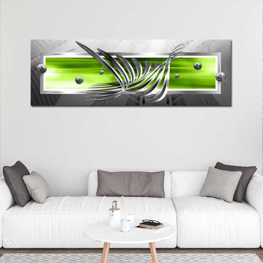 Tableau sur toile Abstrait Vert Gris