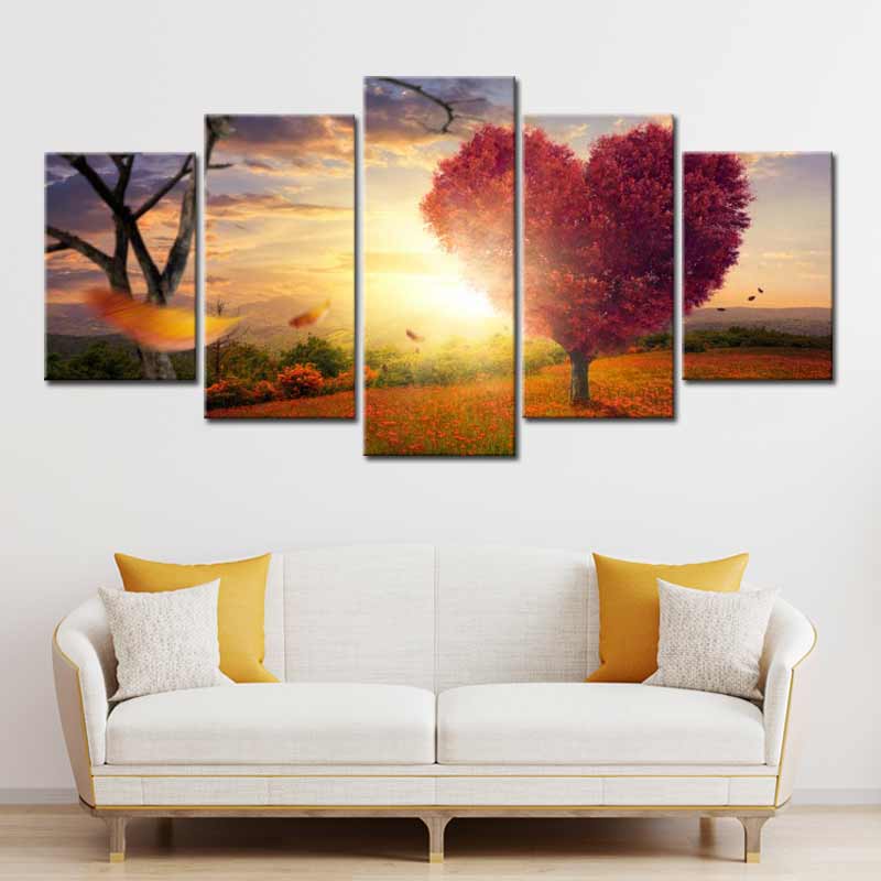 Tableau décoratif d'un Arbre en forme de Cœur