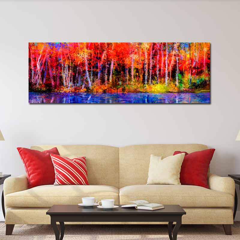 Acheter un Tableau d'Arbres Multicolore