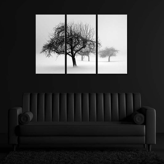 Tableau Arbre Noir et Blanc