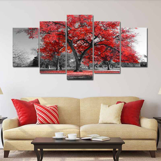 Tableau Arbre Rouge