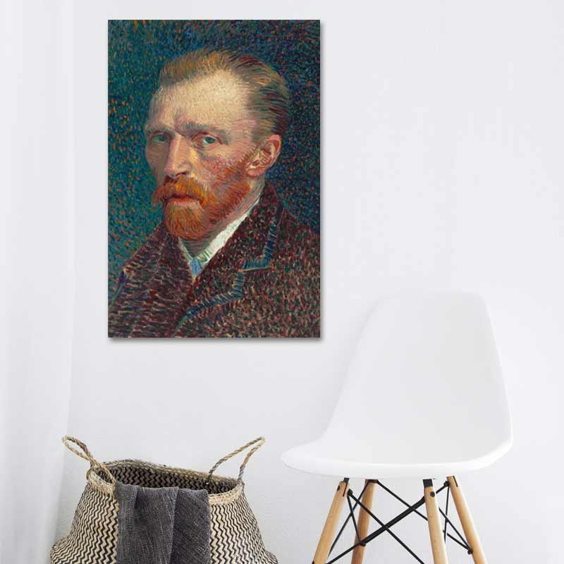 Tableau décoratif sur toile de l'Autoportrait de Vincent Van Gogh (1887)