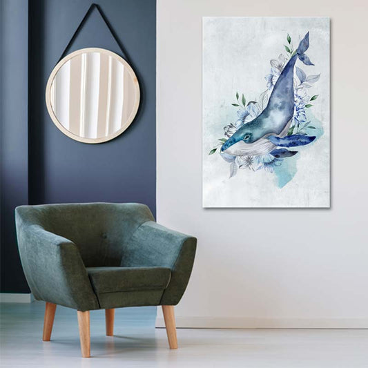 Tableau de décoration avec Baleine