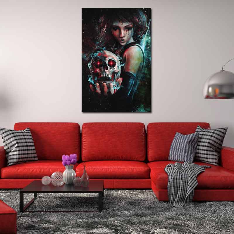 Tableau avec Tête de Mort
