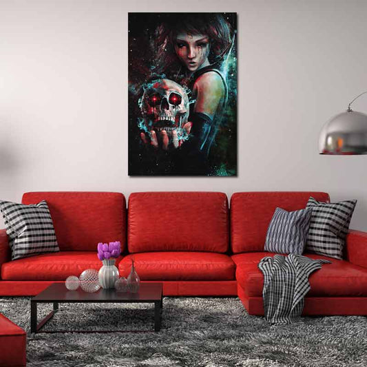 Tableau avec Tête de Mort