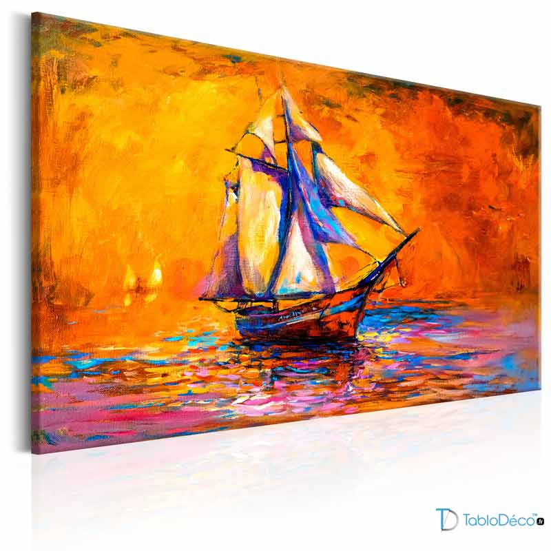 Tableau avec un Bateau