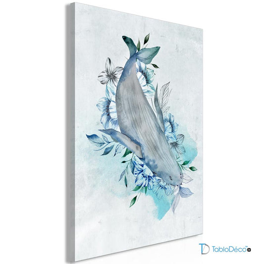 Tableau Baleine Bleue - TabloDéco.fr