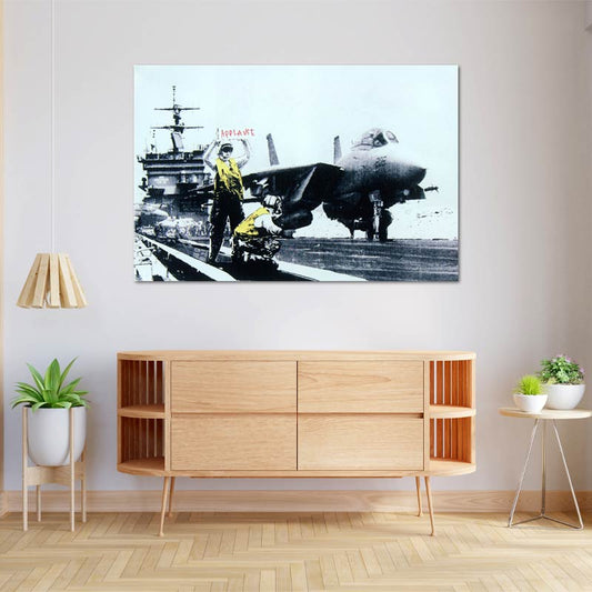 Toile décorative "Applause" de Banksy - TabloDéco.fr