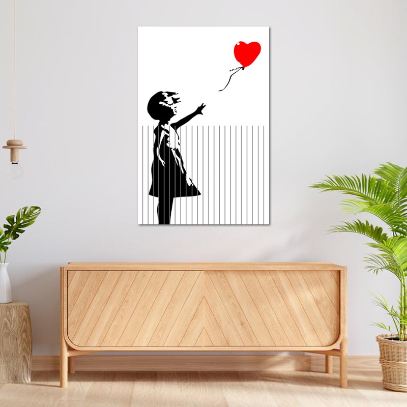 Toile Autodétruite de Banksy - TabloDéco.fr