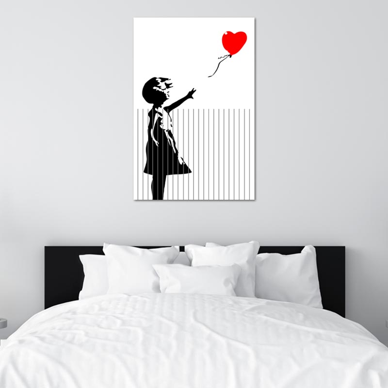 Tableau de décoration de l'œuvre Autodétruite de Banksy - TabloDéco.fr