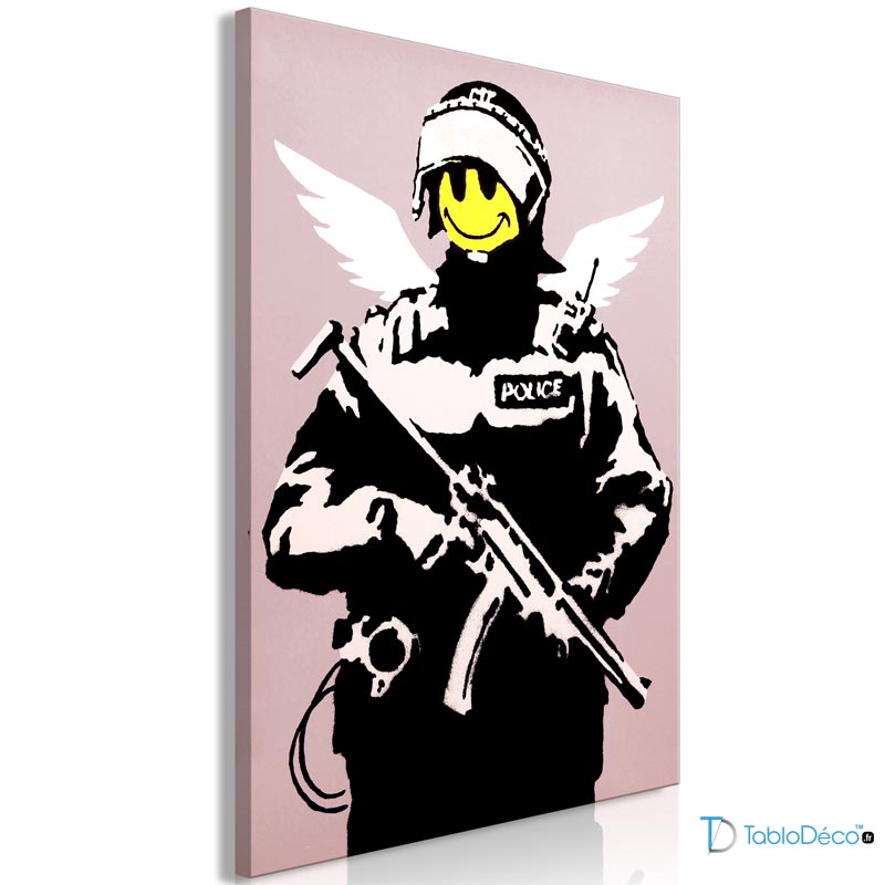 Acheter Tableau sur toile Banksy Flying Copper - TabloDéco.fr