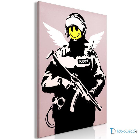 Acheter Tableau sur toile Banksy Flying Copper - TabloDéco.fr