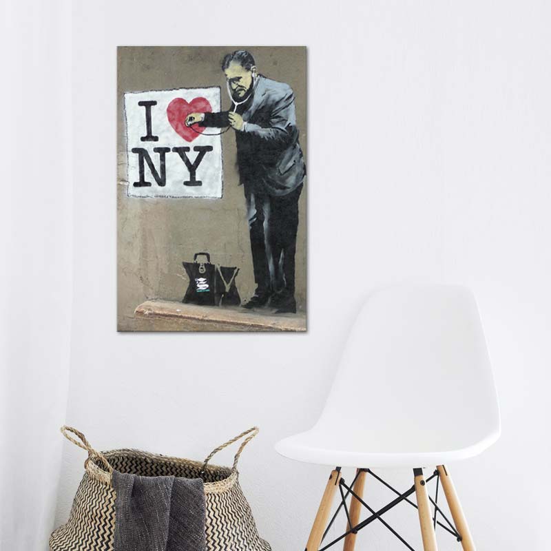 Tableau Banksy I Love New York - TabloDéco.fr