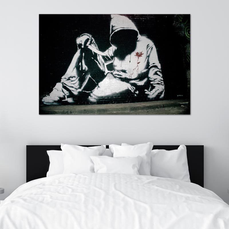 Toile décorative de l'Inconnu Banksy - TabloDéco.fr