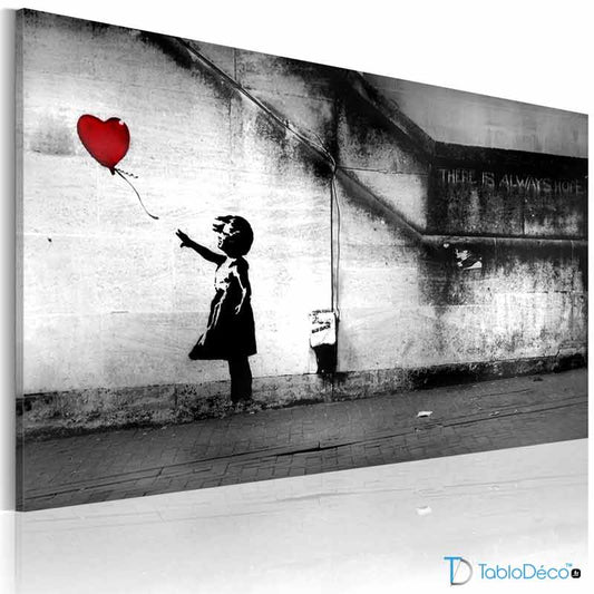 Tableau Banksy La Petite fille au ballon