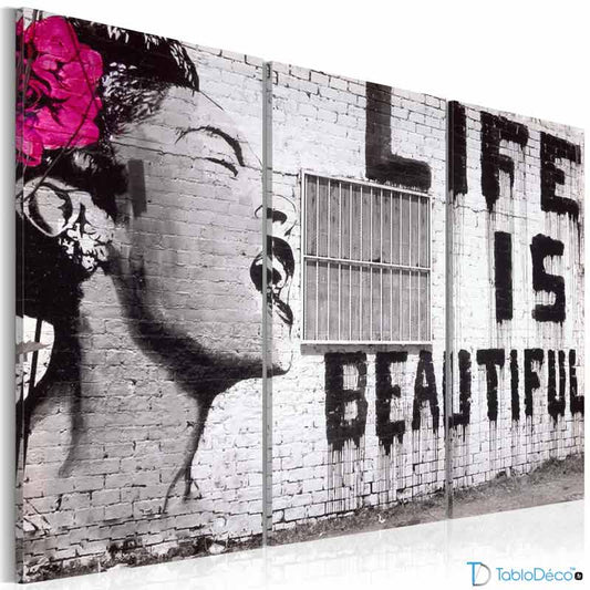 Tableau Banksy life is beautiful