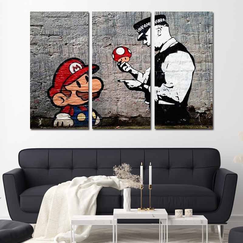 Tableau Banksy Mario Bros.