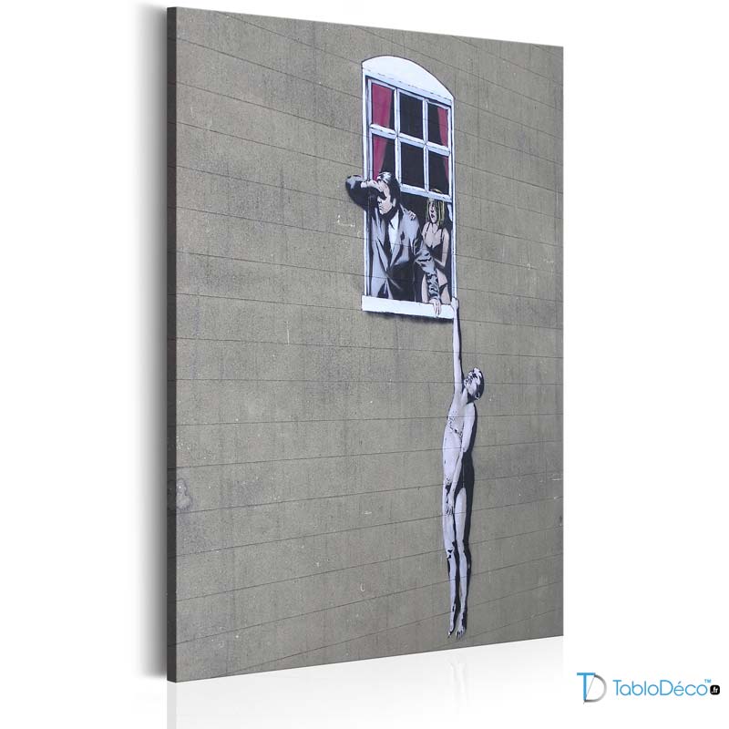 Acheter le Tableau Banksy "Well Hung Lover" - TabloDéco.fr