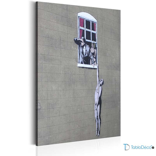 Acheter le Tableau Banksy "Well Hung Lover" - TabloDéco.fr