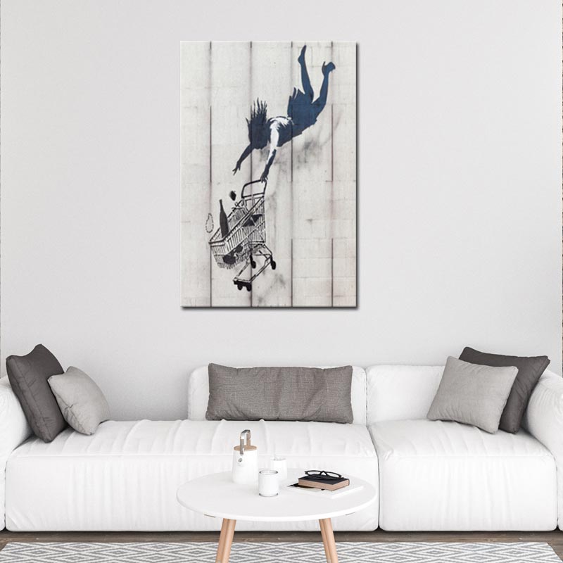 Tableau Banksy La Chute