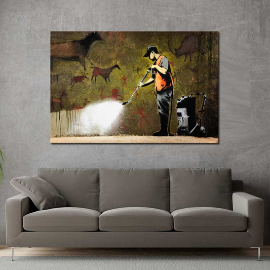 Tableau Banksy Whitewashing Lascaux