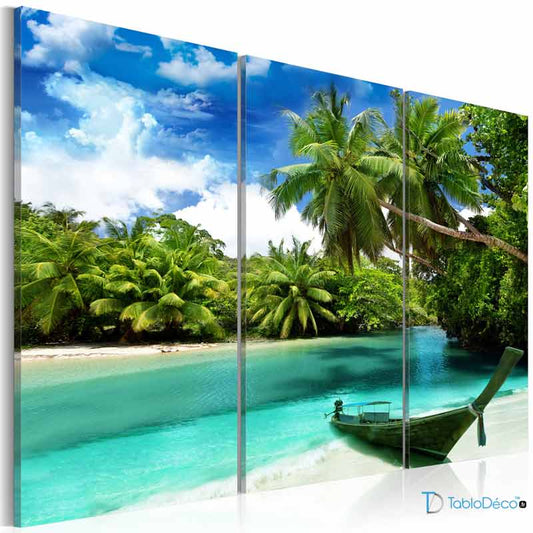 Tableau Bateau sur la Plage