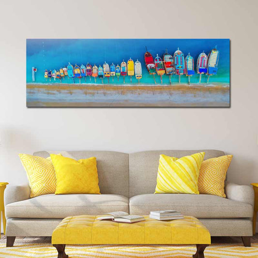 Acheter un Tableau Bateaux Colorés