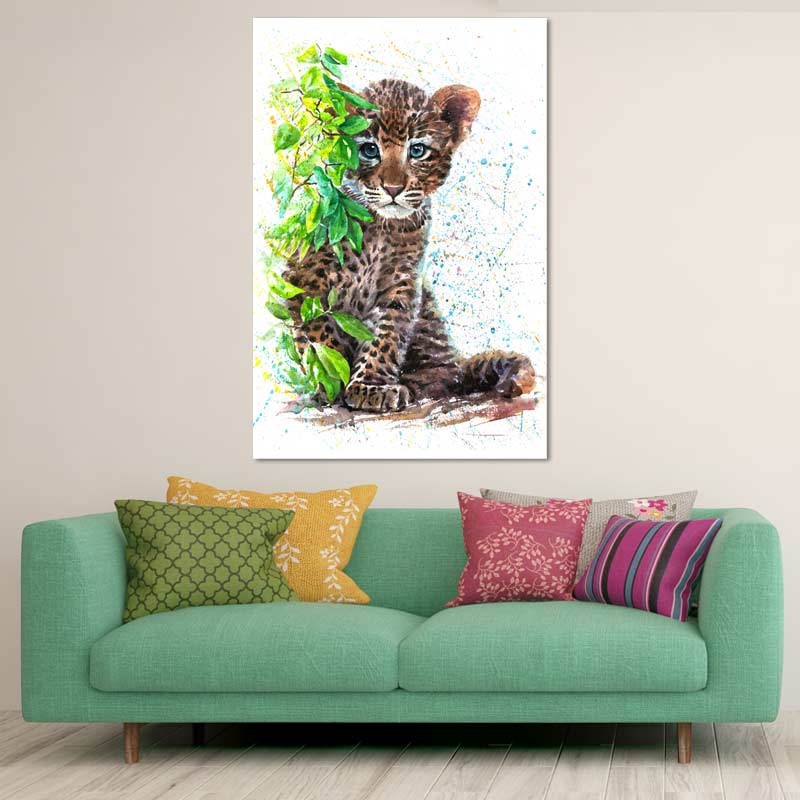 Tableau Bébé Léopard