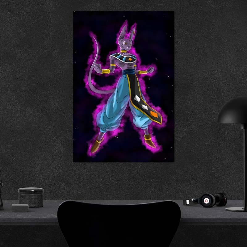 Toile décorative de Beerus Dragon Ball Super - TabloDéco.fr