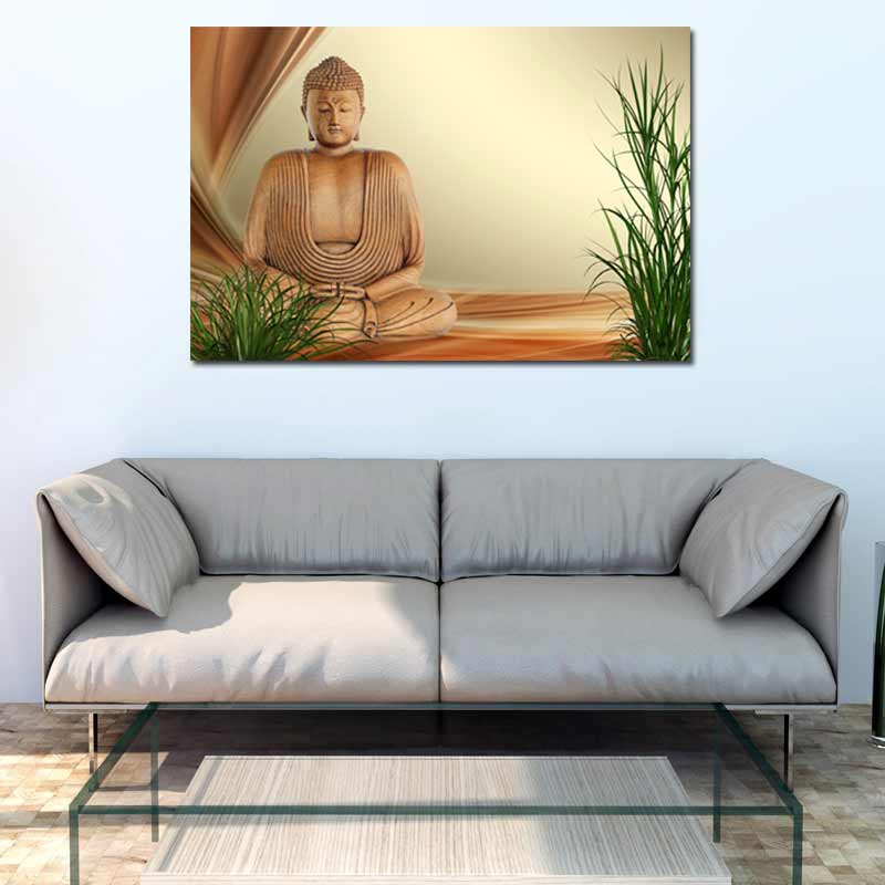 Tableau Décoratif Bouddha en Bois - TabloDéco.fr