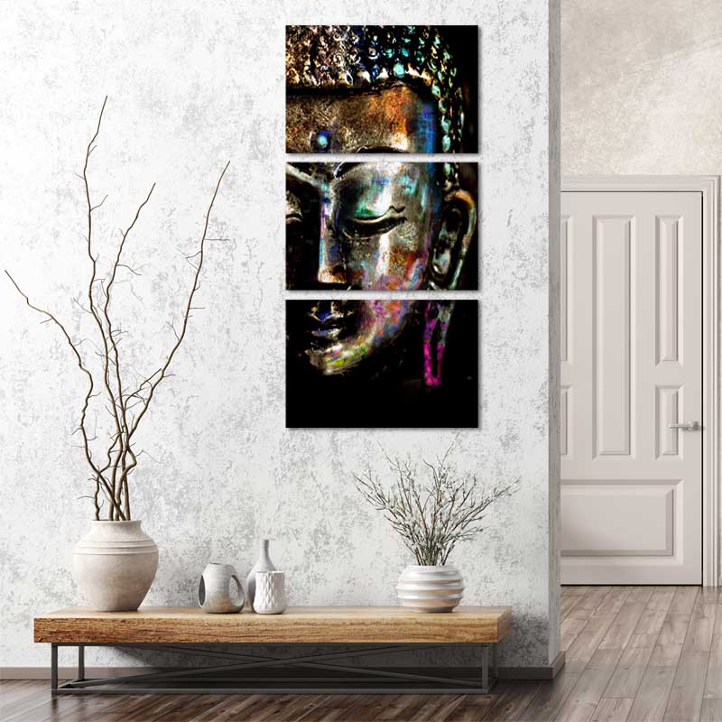 Toile décorative d'une Bouddha Coloré - TabloDéco.fr