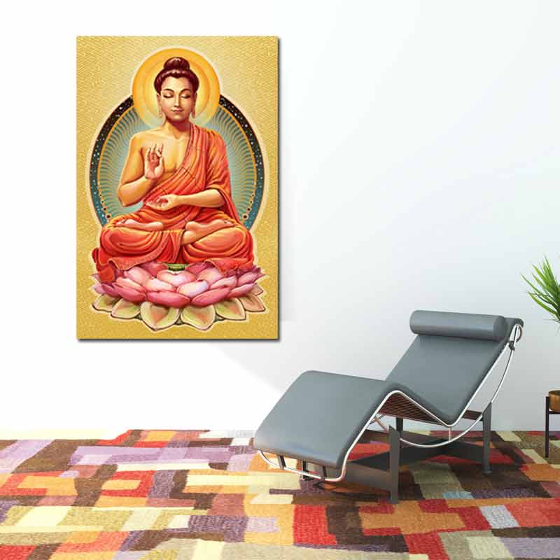 Toile murale Bouddha Couleur - TabloDéco.fr