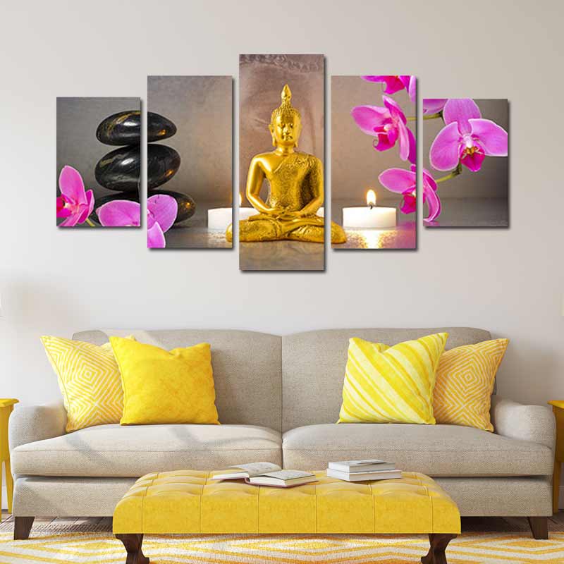 Toile Bouddha Doré