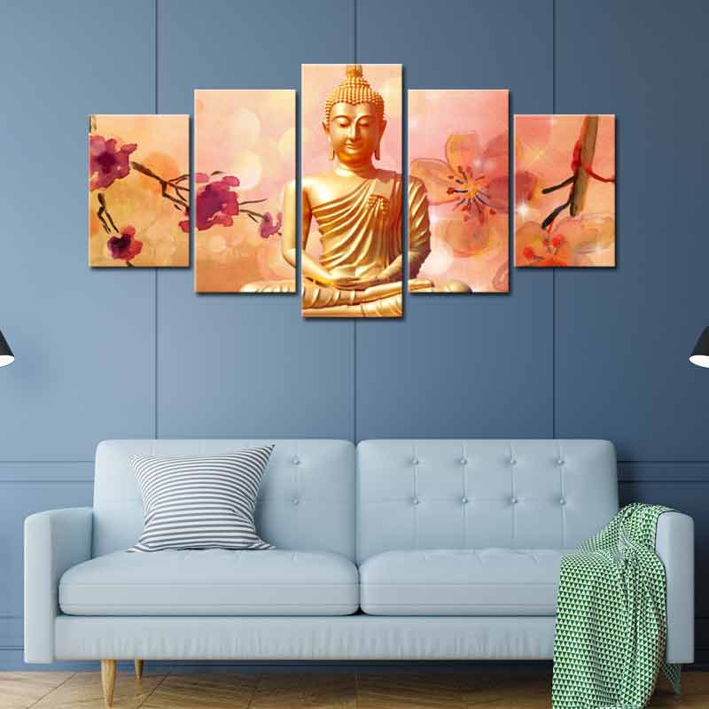 Tableau sur toile de Bouddha en plusieurs parties - TabloDéco.fr