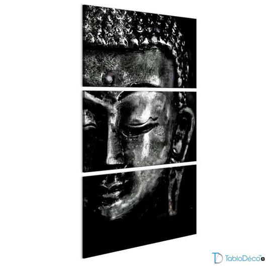 Tableau Bouddha Gris
