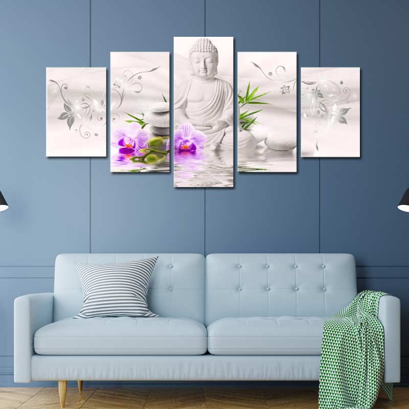 Acheter un Tableau Bouddha Orchidée