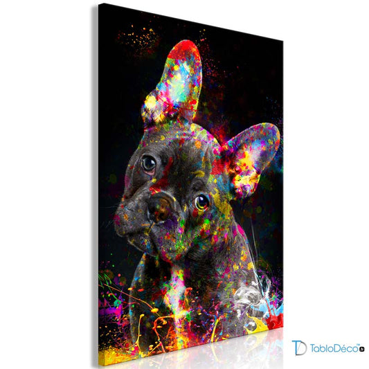 Acheter un Tableau Bouledogue Pop Art