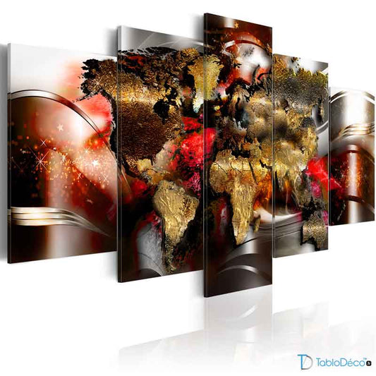 Achat d'un Tableau Carte du Monde Design - TabloDéco.fr