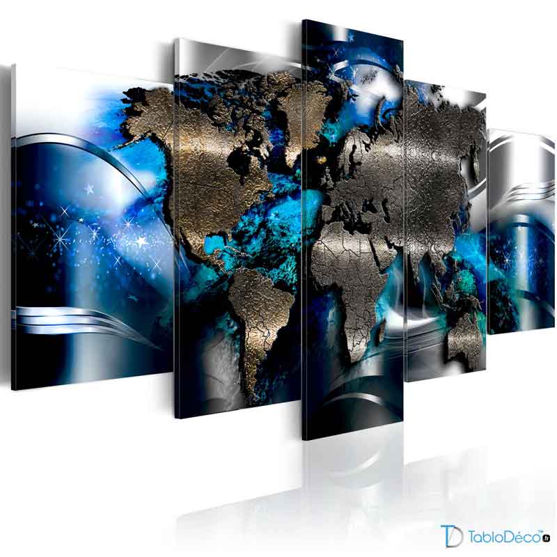 Acheter un Tableau Carte du Monde Design - TabloDéco.fr