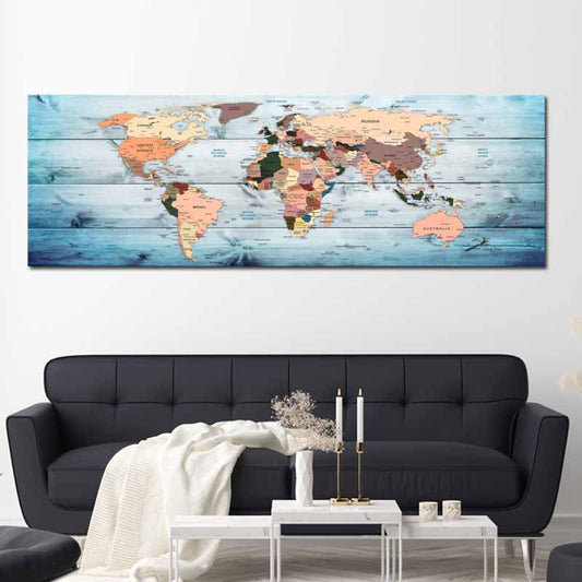 Tableau Carte du Monde Grand Format