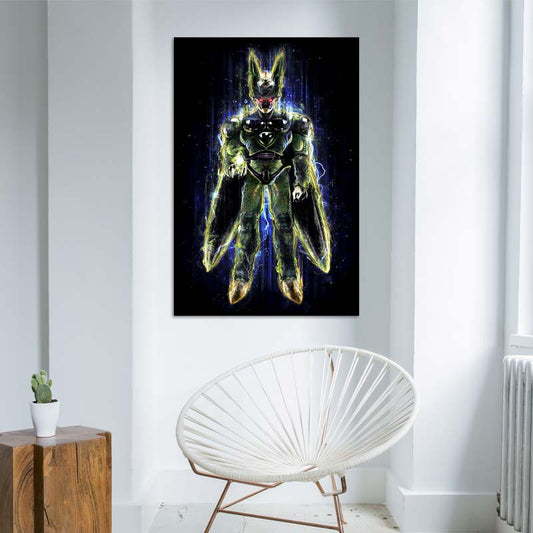 Tableau de décoration murale de Cell Forme Parfaite DBZ