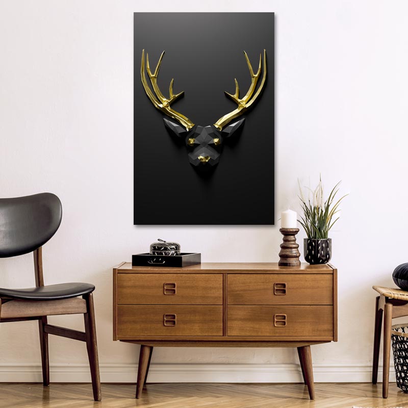 Tableau décoratif d'un Cerf Design