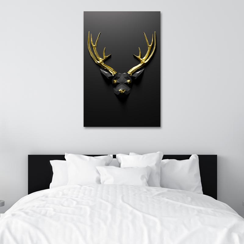 Tableau sur toile d'un Cerf Design - TabloDéco