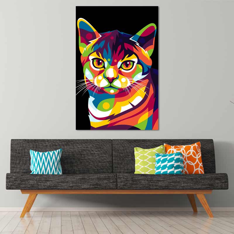 Tableau Chat Pop Art - TabloDéco.fr