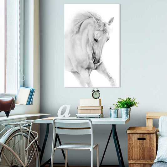 Tableau sur toile Cheval Blanc